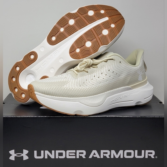 Under Armour UA Infinite Pro Running Shoes Beige 3027190-200 Men's Size 13 New - Picture 1 of 11
